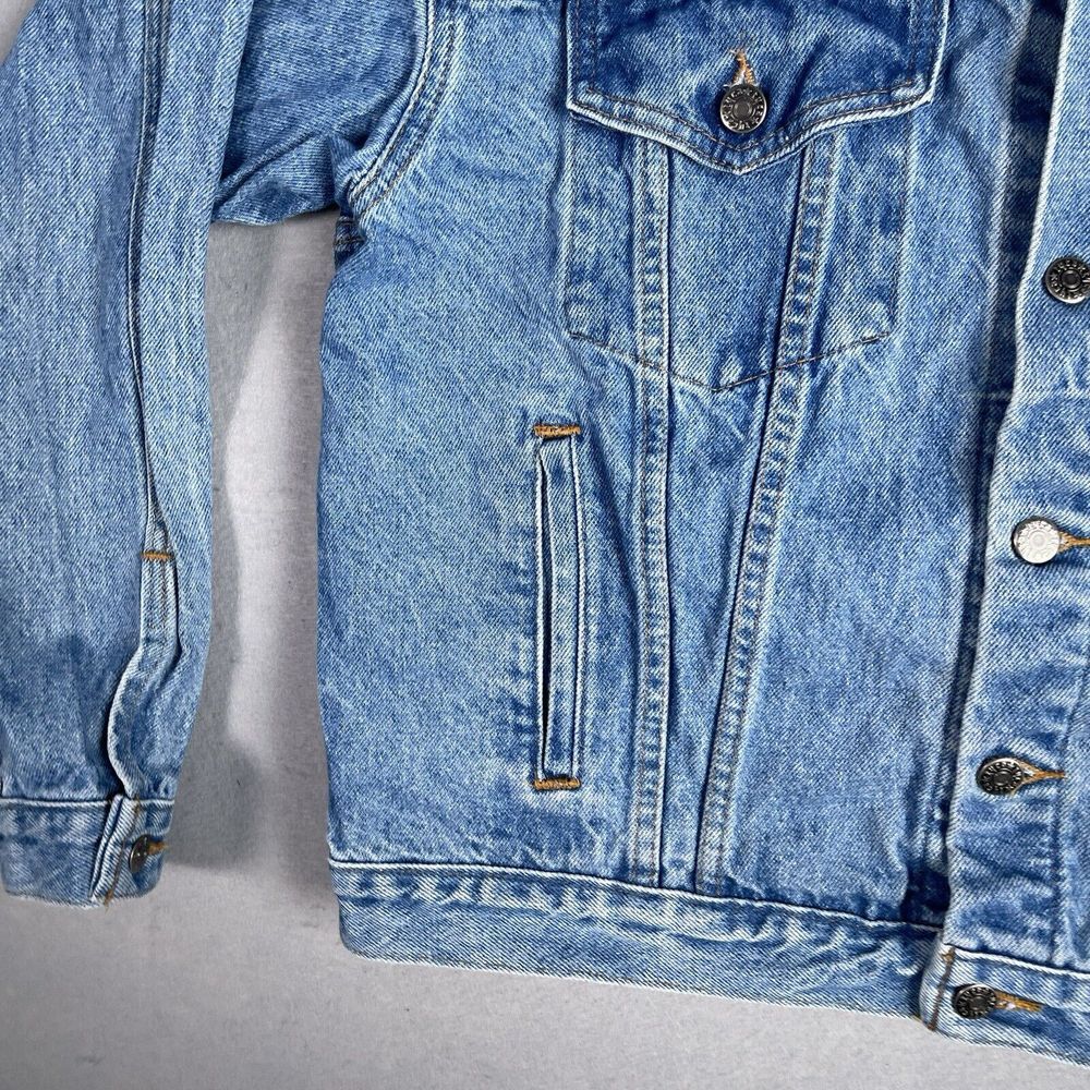 Vintage TYCA Blue Denim Jacket Men Medium Farm Heart Basket Made In USA‎ - Picture 5 of 13